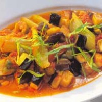 Баклажаны с помидорами и оливками Баклажаны с помидорами и оливками