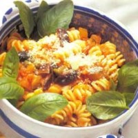 Фузилли с овощами и каперсами Фузилли с овощами и каперсами