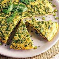 Омлет со стручковой фасолью и руколой Омлет со стручковой фасолью и руколой