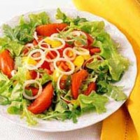 Овощной салат с луком Овощной салат с луком