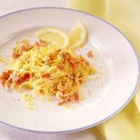 Рецепты: Тальолини с лимоном и шпеком