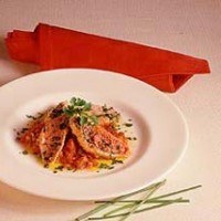 Рецепты: Филе окуня по-ливорнски