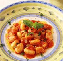 Ньоки из картофеля с кусочками щуки Ньоки из картофеля с кусочками щуки