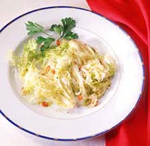 Острая закуска из зеленого салата Острая закуска из зеленого салата
